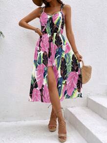 Breezaya 热带印花连体衣 连体衣，春夏 - 粉色 - 查看 4