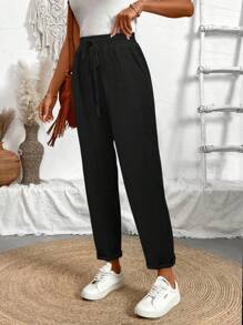 EMERY ROSE Quần Jeans Skinny Jeans Xanh Denim Họa Tiết Cho Nữ Mùa Xuân Hè - màu đen - Xem 5
