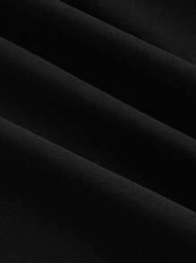 SHEIN MOD Vintage Palace Style Color Block Puff Sleeve Plus Size Dress