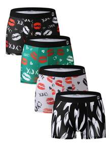 男士全印花腰带三角内裤