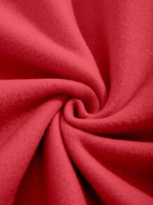 INAWLY Plus Size Letter Print Off Shoulder Long Sleeve Sweatshirt , Graduation, Teachers For Women, Back To School Pullover Fall - Red - View 5