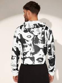 FeverCity Áo hoodie dài tay in hình nam, áo nỉ lửng - Nhiều màu - Xem 5