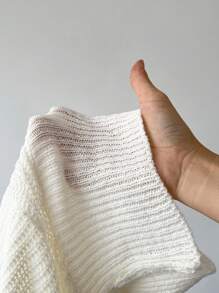 Lunelith SHEIN Lunessa Jersey roto con cuello alto Y2K para mujer