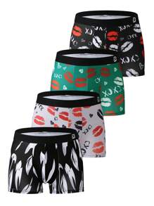 男士全印花腰带三角内裤