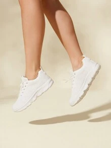 SHEIN X Lucía Bellido CUCCOO BASICS Women'S Fashionable Sports Shoes For Summer Vacation Shoes Summer Sports Shoes Casual Shoes Back To School Shoes College Student Shoes Spring Shoes Easter Tainers Back To School