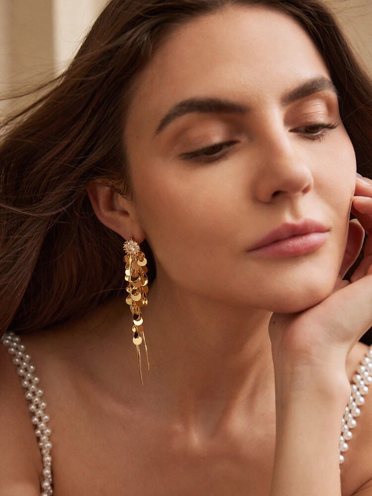 14k Gold Plated Earrings, Suitable For Party And Formal Occasions