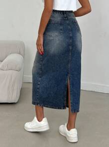 RueChic 100% 纯棉女式低腰开衩长裙