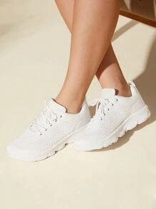 SHEIN X Lucía Bellido CUCCOO BASICS Women'S Fashionable Sports Shoes For Summer Vacation Shoes Summer Sports Shoes Casual Shoes Back To School Shoes College Student Shoes Spring Shoes Easter Tainers Back To School