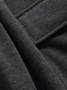 DAZY Women's Solid Color Casual Warm Fleece Sweatpants,Thermal Lined Fall,Winter Women Joggers - Dark Grey - View 7