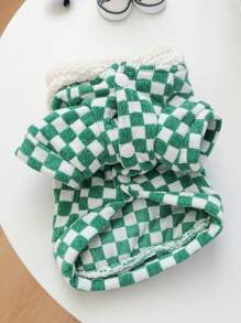 PETSIN 1 Áo Len Trùm Đầu Ấm Áp Màu Xanh Lá Cây Và Trắng Cho Thú Cưng Có Lỗ Dây Xích, Cho Mùa Thu Và Mùa Đông - Nhiều màu - Xem 5