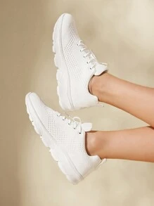 SHEIN X Lucía Bellido CUCCOO BASICS Women'S Fashionable Sports Shoes For Summer Vacation Shoes Summer Sports Shoes Casual Shoes Back To School Shoes College Student Shoes Spring Shoes Easter Tainers Back To School