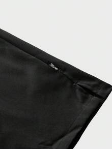 Manfinity RebelGame Men's Loose Short-Sleeved Woven Shirt With English Printed Pattern,Vintage Shirts,Back To School - Multicolor - View 10