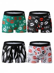 男士全印花腰带三角内裤