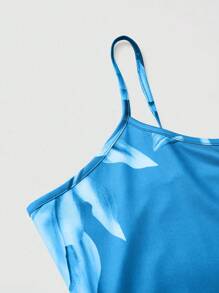 EMERY ROSE Robe longue à fines bretelles simple à imprimé floral pour femmes, tenue quotidienne