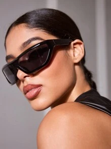 SHEIN ICON 1 buc. Ochelari de modă cu cadru complet, drăguți, Y2K, în stil de stradă, potriviti pentru ocazional, concert/festival, școală