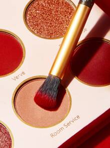 Betty Boop x SHEIN 4pcs Cartoon Character & Rose Pattern Eye Makeup Brushes Set With Storage Pouch, Gifts