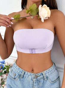 3pcs/Set Women Non-Wired Bandeau Bras - Multicolor - View 3