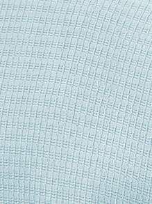 Manfinity Homme Men's Plain Flat Collar Button Front Short Sleeve Shirt And Front Tie Shorts Set - Baby Blue - View 6