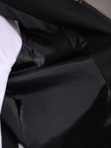 Manfinity VCAY Chaleco informal tejido para hombres, negro