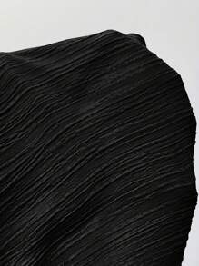 SHEIN LUNE Camisa de trabajo casual de textura larga, camiseta de manga larga