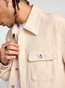 Manfinity VCAY 男士宽松长袖梭织外套，适合秋冬