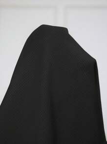 SHEIN LUNE Áo thun thường ngày cổ chữ V màu mơ cỡ lớn, mùa xuân hè - màu đen - Xem 4