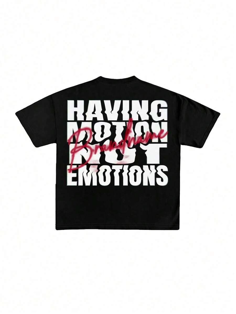 INAWLY Women's Casual Graphic Slogan Print Short Sleeve T-Shirt, Summer - Black - View 1