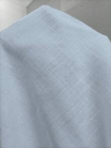 Breezaya Women Simple Solid Color Button Down Loose Cuff Blouse Women Shirt - Baby Blue - View 7