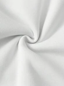 INAWLY Y2K White Hoodie Sweatshirt With Simplistic Pentagram Graphic - White - View 3