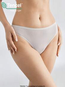 Ocili Tanga diario cómodo y de color liso para mujeres - Gris - Ver 6