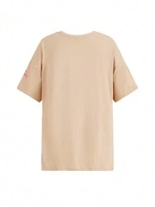 Guillermo Flores Camiseta holgada de cuello redondo largo para mujeres artistas, para vacaciones, Día de Acción de Gracias