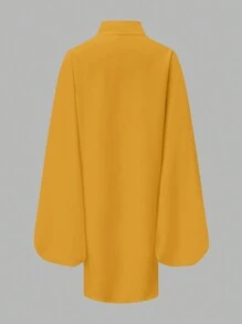 SHEIN Unity 大码女式纯色简约休闲长裙