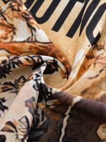 ROMWE MEN Street Life 男士复古图案印花 Polo 衫，适合休闲装，春夏季 - 彩色 - 查看 3