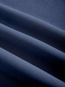 INAWLY Quần dài thường ngày có dây rút in sọc hai bên dành cho nữ có túi - Màu xanh hải quân - Xem 5