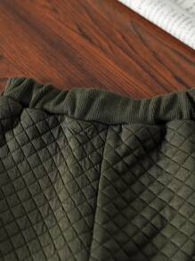 Baby Boys' Colorblock Patchwork Dinosaur Embroidered  Knit Pullover Sweatshirt & Sweatpants Set, Cute And Casual For Fall/Winter