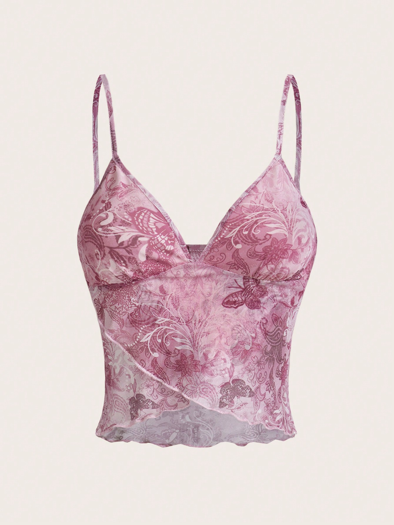 Retro floral camisole
