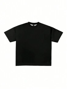 INAWLY Women's Casual Graphic Slogan Print Short Sleeve T-Shirt, Summer - Black - View 2