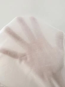 SHEIN LUNE 女士花卉印花圆领休闲宽松衬衫 - 白色 - 查看 8