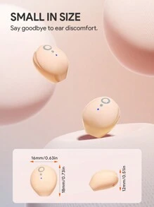 JMMO Wireless Earbuds,5.3 Dual Host Intelligent Noise Reduction For Calls,LED Power Display,Low Latency For Gaming And TV Series,HIFI Lossless Sound Quality,Compatible With Android And IOS - Beige - View 3