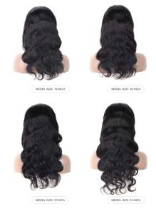 Body Wave Wear&Go 4X4 Lace Closure Wig Pre Plucked Pre Cut10-28 Inch Brazilian Glueless Human Hair Wig Beginner Friendly Natural Black Color - Natural Black - View 6