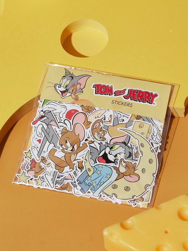 TOM & JERRY X SHEIN キュートなカートゥーンパターンステッカーパック 83枚入り シール シール帳 - マルチカラー - 見る 1