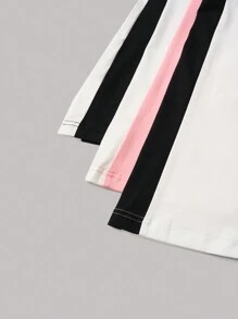 Chiquease 3pcs High-Waisted Colorblock Slimming Flare Leg Pants Set