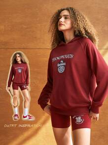 GLOWMODE GLOWMODE X HARRY POTTER Everyday Terry Oversized Quidditch Hoodie Daily Casual