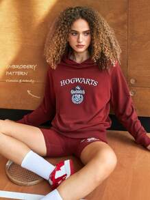 GLOWMODE GLOWMODE X HARRY POTTER Everyday Terry Oversized Quidditch Hoodie Daily Casual