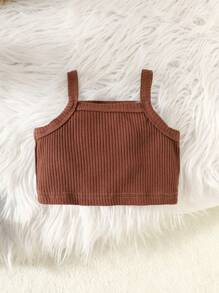 SHEIN Baby Girl Plaid Print Hooded Top With Zipper And Elastic Waist Pants Casual Set, Autumn Winter - Brown - View 6
