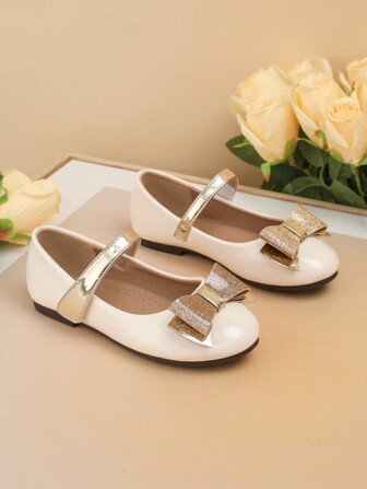 时尚百搭儿童平底鞋，新款女童蝴蝶结休闲鞋