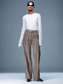 Quần ống đứng nhuộm màu xám Y2k Cargo - Nhiều màu - Xem 3