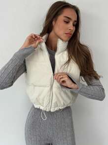 Aloruh Nowa bezrękawnik z dzianiny kablowej, ocieplany, modny i wygodny, uniwersalny design