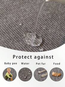 Almofada de sofá impermeável e à prova de urina de chenille, estilo pet friendly, antissujeira e antiderrapante, toalha de pelo de areia para as quatro estações, capa protetora de sofá anti-arranhões de gato para primavera e outono, pode ser usada em sala de estar, sofá combinado em formato de L e sofá de 1/2/3/4 lugares, decoração de outono, decoração de quarto - Cinza escuro - Ver 6