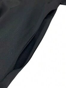 Europe And The United States Elegance Rave Outfitsfesival New A-Line Skirt Vacation Outfits Woman Umbrella Skirt Bow Day Big Swing Skirt Slim Waist Long Skirt Four Seasons Fashion With All Solid Color Women Half Skirt - 黑色 - 查看 9